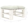 vidaXL 7-delige Loungeset met beige kussens pallet hout
