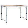 vidaXL Campingtafel inklapbaar 120x60 cm aluminium