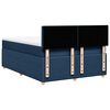 vidaXL Boxspring met matras stof blauw 140x190 cm
