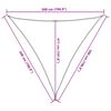 vidaXL Zonnescherm HDPE driehoekig 5x5x5 m antraciet