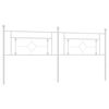 vidaXL Vervangend hoofdbord 193 cm metaal wit
