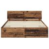 vidaXL Bedframe met hoofdeinde Oud Hout 140 x 190 cm Bewerkt hout