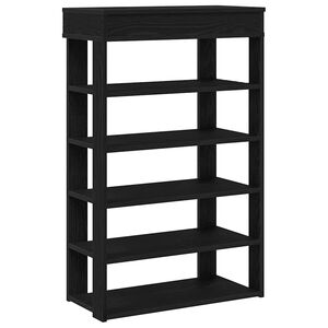 vidaXL Schoenenrek 60x30x98 cm bewerkt hout zwart