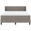 vidaXL Boxspringbed met matras met hoofdeinde Taupe 160 x 200 cm Stof