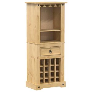 vidaXL Wijnrek Corona 56x35x134,5 cm massief grenenhout