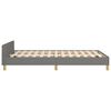 vidaXL Bedframe zonder matras 120x190 cm stof donkergrijs