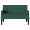 vidaXL Chesterfield Bank Donkergroen 112 x 65.5 x 75 cm Fluweel