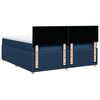 vidaXL Boxspring met matras stof blauw 200x200 cm