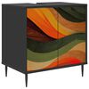 vidaXL Badkamerkast BONN Zwart eiken 60 x 40 x 61 cm Bewerkt hout