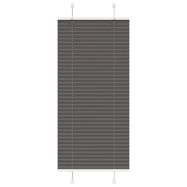 vidaXL Pliss&eacute; rolgordijn 55x150 cm stofbreedte 54,4 cm polyester zwart