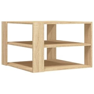 vidaXL Salontafel 58x58x40 cm bewerkt hout sonoma eikenkleurig
