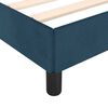 vidaXL Bedframe zonder matras 180x200 cm fluweel donkerblauw