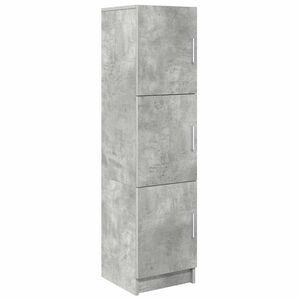 vidaXL Hoge kast Beton Grijs 31.5 x 32 x 122.5 cm