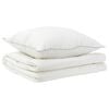 vidaXL Dekbed en Kussen Set 2 pcs 152x203 cm Zomer 140 GSM Wol Wit