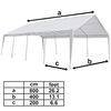 vidaXL Partytent 8x4 m wit
