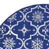 vidaXL Kerstboomrok luxe met sok 150 cm stof blauw