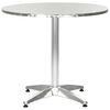 vidaXL Tuintafel 80x70 cm aluminium zilverkleurig