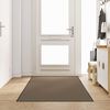 vidaXL Deurmat Beige en zwart 120 x 300 cm Polypropyleen en vinyl