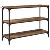 vidaXL Boekenkast Oud hout 100 x 33 x 70,5 cm Gemonteerd hout en ijzer