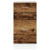 vidaXL Onderkast Lyon 40x46x81,5 cm bewerkt hout oud houtkleurig