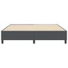 vidaXL Boxspring bed Donkergrijs 180 x 200 cm Katoenen stof