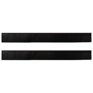 vidaXL Zelfklevende Deurborstels 2 pcs Bruin 100 cm Aluminium Legering