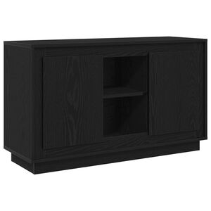 vidaXL Dressoir Zwart Eiken 102 x 35 x 60 cm Bewerkt hout