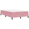 vidaXL Boxspringbed met matras Roze 120 x 200 cm Stof