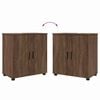 vidaXL Badkamermeubelset 2 pcs Bruin Eiken Bewerkt hout & Metaal