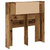 vidaXL Hoofdbordkast 100x18,5x102,5 cm bewerkt hout oud houtkleurig