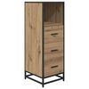 vidaXL Badkamermeubelset Artisan Eiken 35 x 37,5 x 100 cm Bewerkt hout