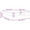 vidaXL Ottoman bed met matras 140x190cm kunstleer cappuccinokleurig
