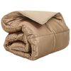 vidaXL Winter Dekbed Goud 200 x 200 cm Satijn en Microfiber