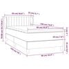 vidaXL Boxspring met matras stof zwart 90x190 cm