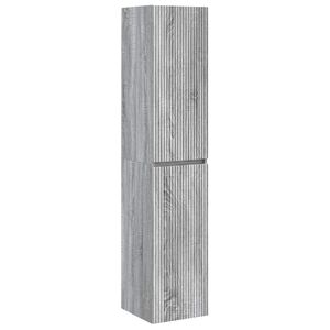 vidaXL Wand Gemonteerde Badkamerkast Grijs Sonoma 33 x 34,5 x 160 cm