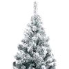 vidaXL Kunstmatig Verlichte Kerstboom met Ballenset Groen 400 cm PVC