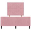vidaXL Boxspringbed met hoofdeinde Roze 120 x 190 cm Fluweel