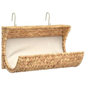 vidaXL Kattenbed met kussen 37x20x20 cm waterhyacint