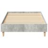 vidaXL Bedframe zonder matras 75x190 cm spaanplaat betongrijs