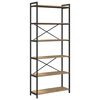 vidaXL Boekenkast Artisan Eiken 80 x 30 x 189,5 cm Bewerkt hout