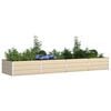 vidaXL Plantenbak Ivoor 195 x 100 x 45 cm Gegalvaniseerd staal