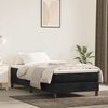 vidaXL Pocketveringmatras medium 100x220x20 cm fluweel zwart
