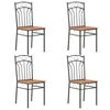 vidaXL Eetkamerstoelen 4 st MDF bruin