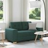 vidaXL Loveseat Sofa Donkergroen 160x77x82 cm Stof