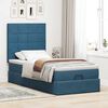 vidaXL Ottoman bed met matrassen 80x200cm fluweel donkerblauw