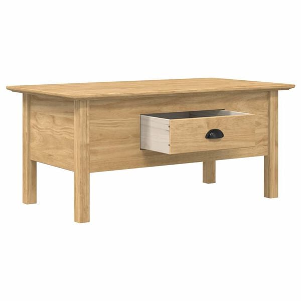 vidaXL Salontafel BODO Honingbruin 100 x 55 x 45,8 cm Bewerkt hout