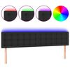 vidaXL Hoofdbord LED 200x5x78/88 cm kunstleer zwart