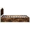 vidaXL Bedframe met lade Gerookt eiken 160 x 200 cm Ingenieurshout