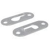 vidaXL Sleufhanger 2 st Zilver 45 x 16 x 3.5 mm IJzer