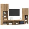 vidaXL TV-kast 4 pcs artisanaal eikenkleurig Bewerkt hout